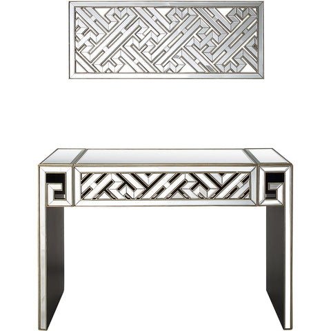 Becket Wall Mirror and Console Table