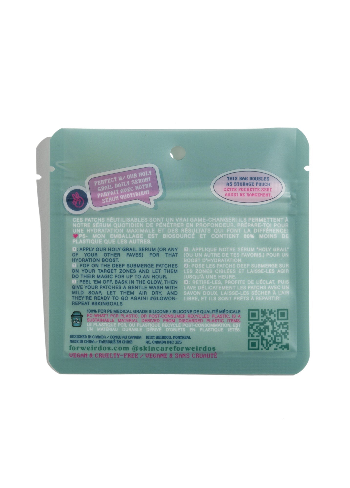  Skincare for Weirdos deep submerge infusing reusable patches by Skincare for Weirdos - Default Title - Bonton