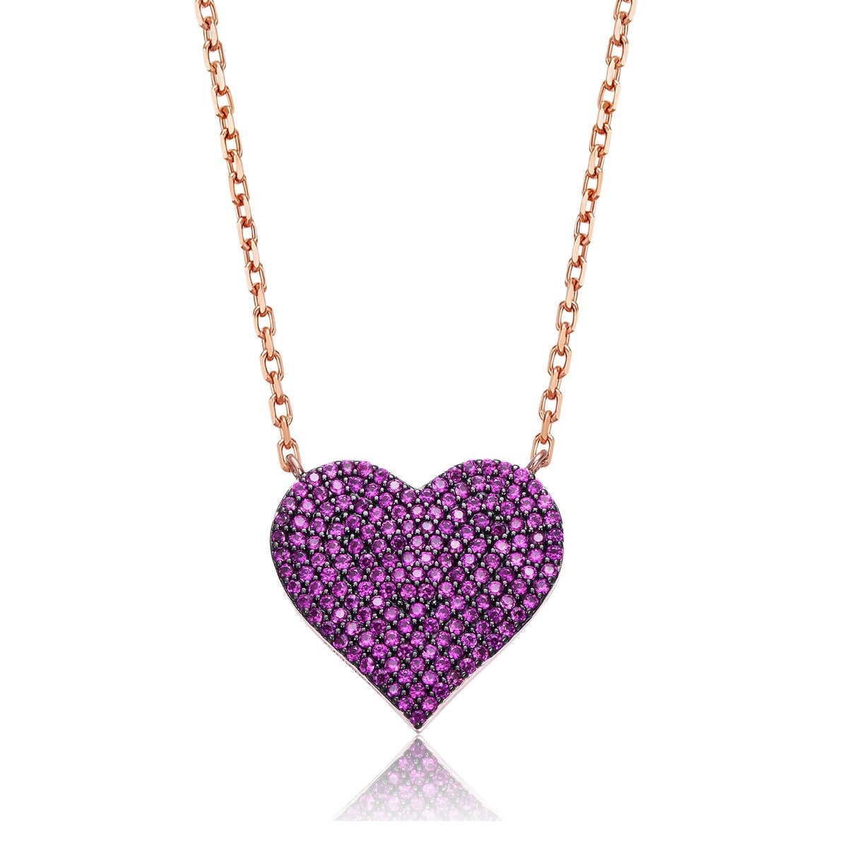  Rachel Glauber Enchanted Teens Heart Necklace - Default Title - Bonton