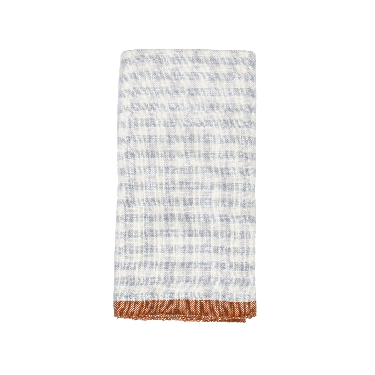  Caravan Two-Tone Gingham Towels, Set of 2 - Lime & Aqua - Bonton