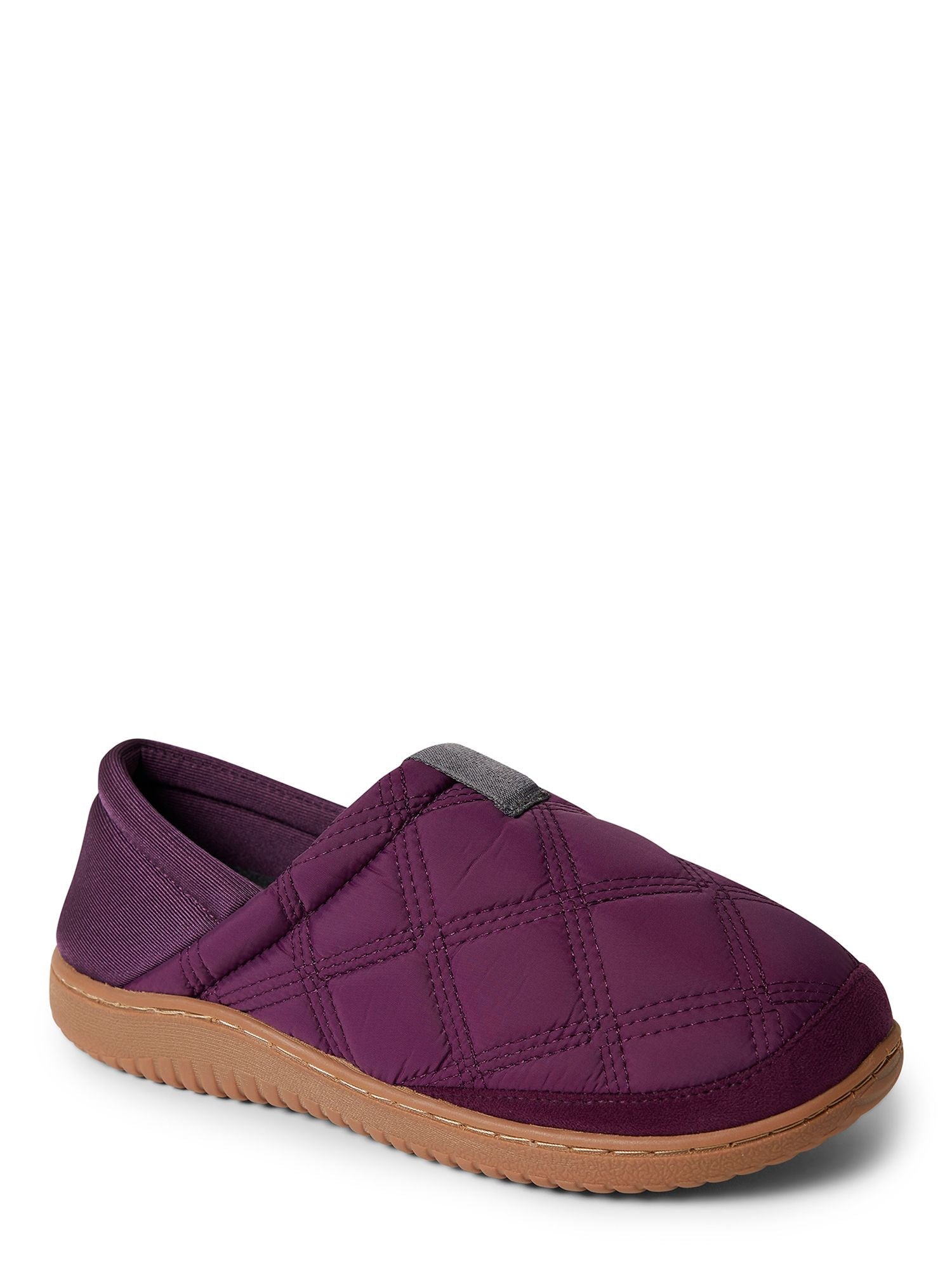  Dearfoams Women's River Nylon Closed Back Indoor/Outdoor Energy Return Slipper - Aubergine - Bonton