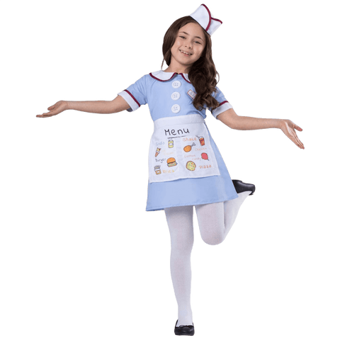 Diner Waitress Costume - Kids