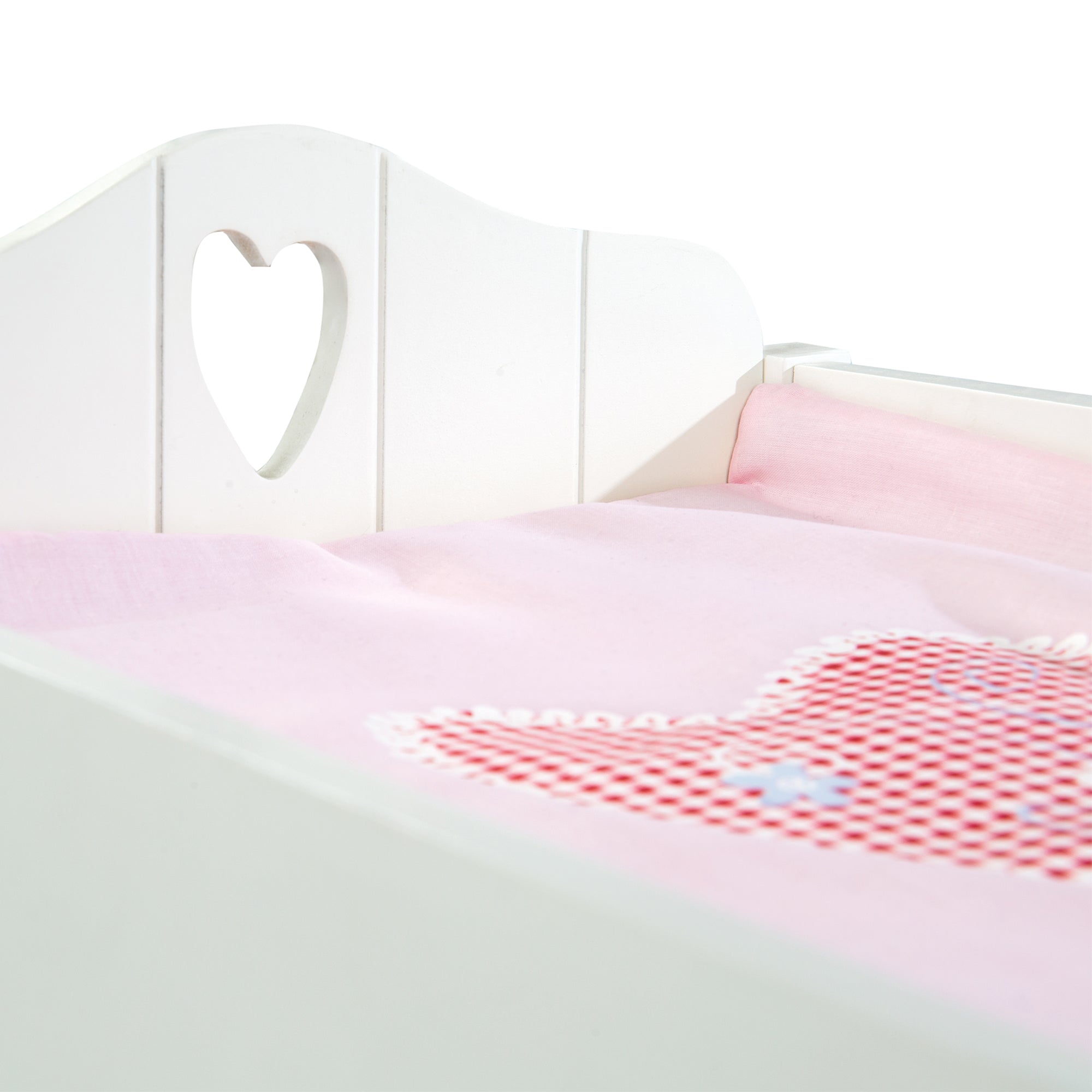  Roba-Kids Baby Doll Bed & Storage in White/Purple/Pink, Kid's 3+ - Multi - Bonton