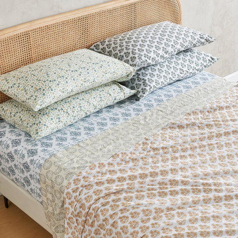 Patina Vie Maison Cotton & Rayon From Bamboo Blend Printed Sheet Set