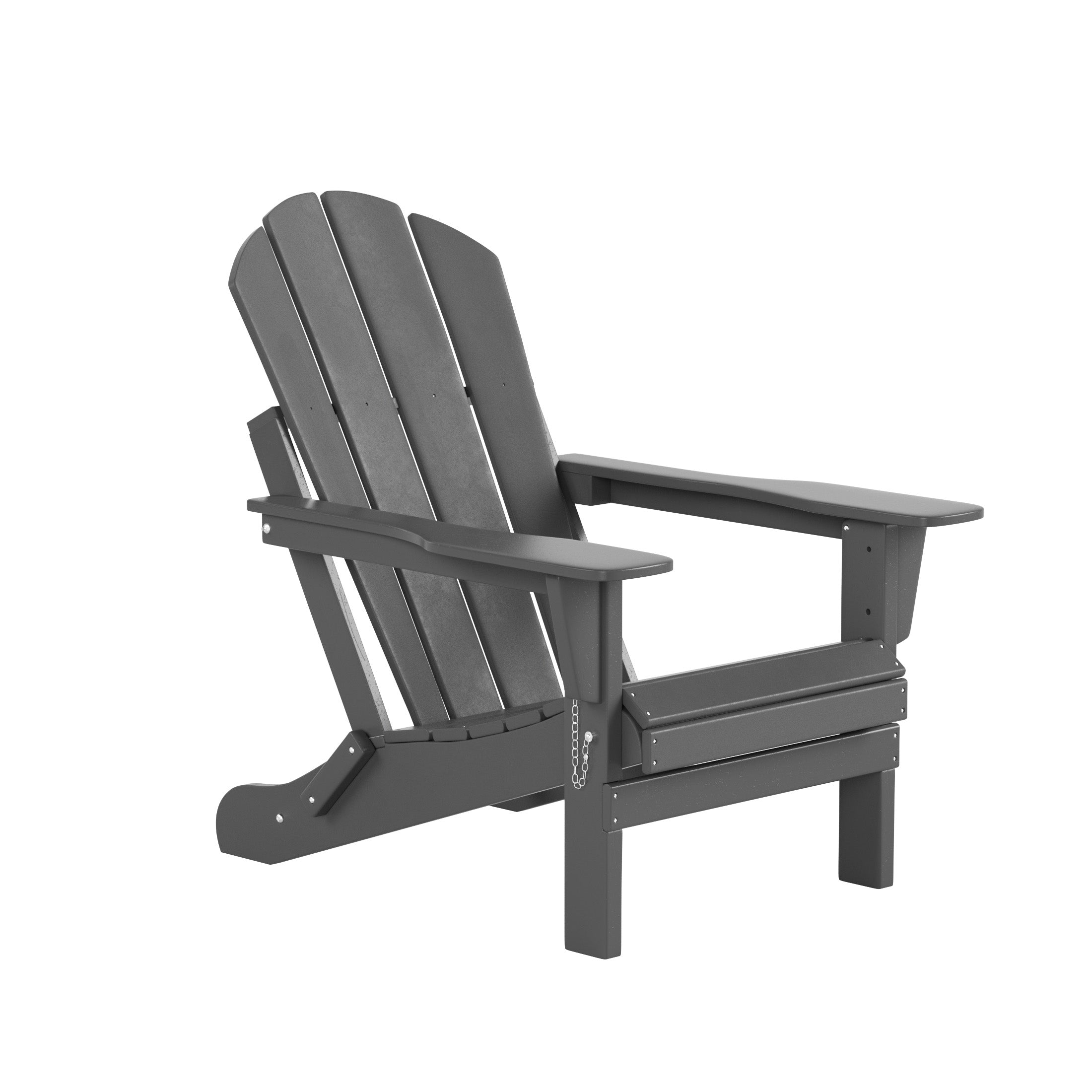  Westin Furniture Outdoor Folding Poly Adirondack Chair - Pacific Blue - Bonton