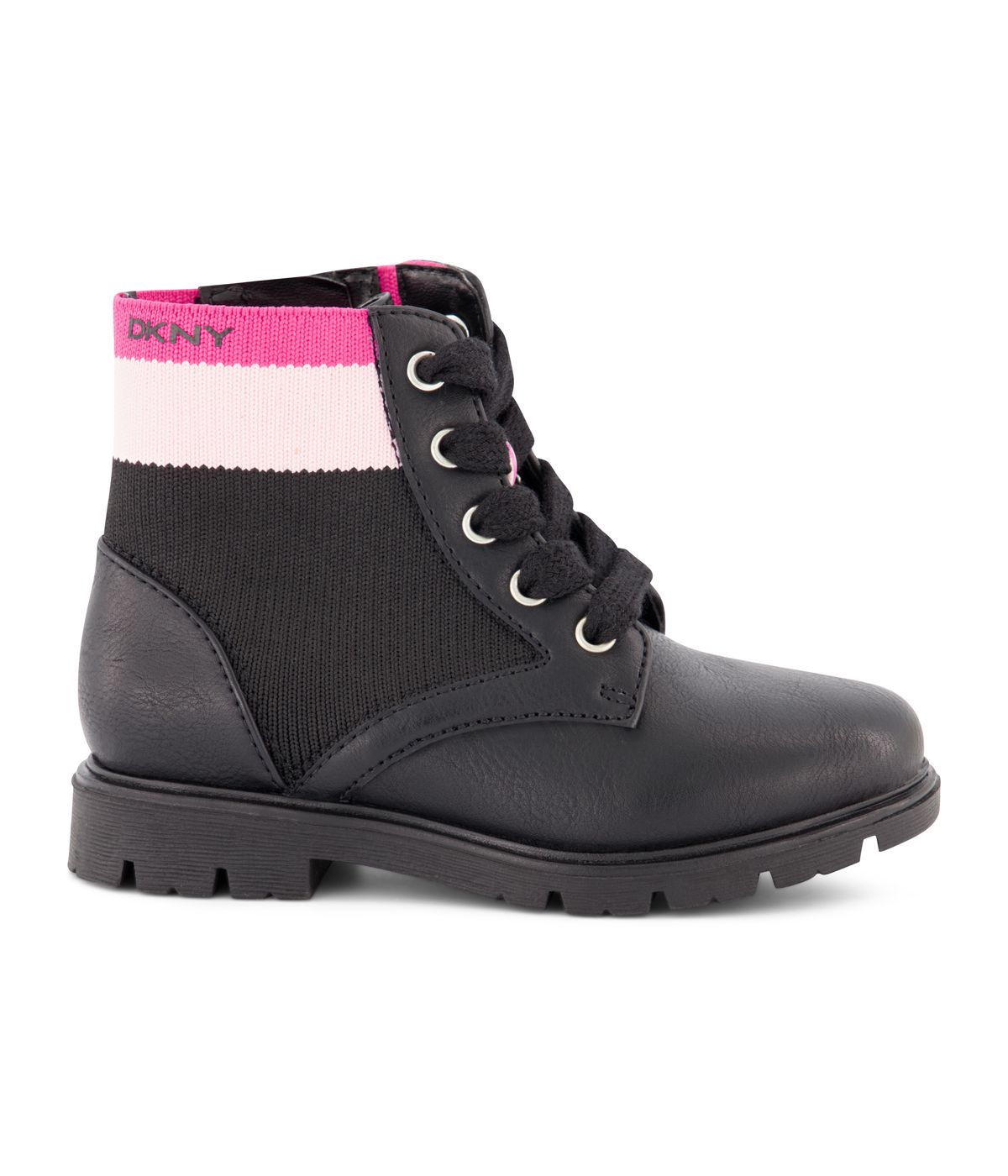  DKNY Moto Boot With Pop Color Black - Black - Bonton