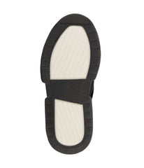 Slip On Snaker With Criss Cross Logo Straps Black