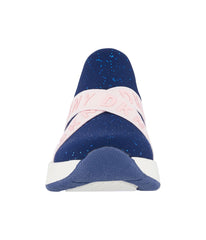 Slip On Snaker With Criss Cross Logo Straps Navy