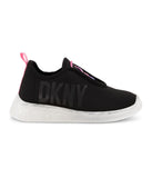 Slip On Snaker With Color Pops And Translusive Outsole Black