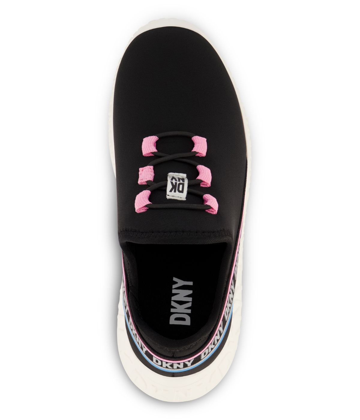  DKNY Slip On Snaker With Color Pop Reapeat Logo Black - Black - Bonton