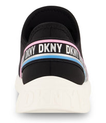 Slip On Snaker With Color Pop Reapeat Logo Black