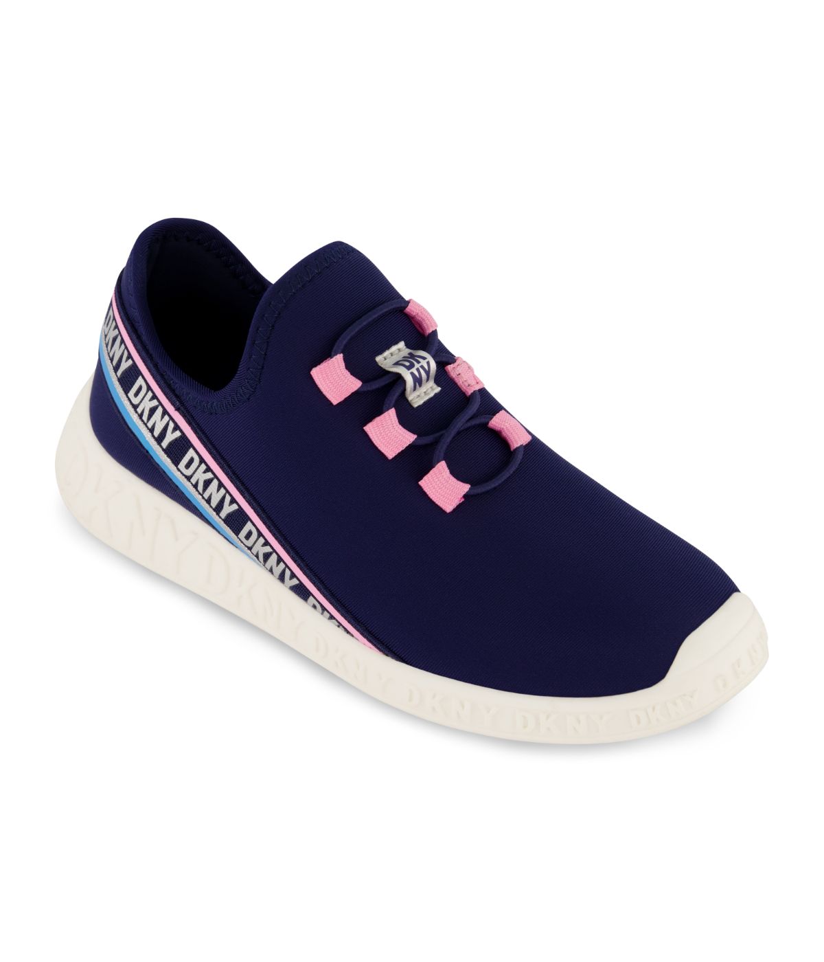  DKNY Slip On Snaker With Color Pop Reapeat Logo Navy - Navy - Bonton