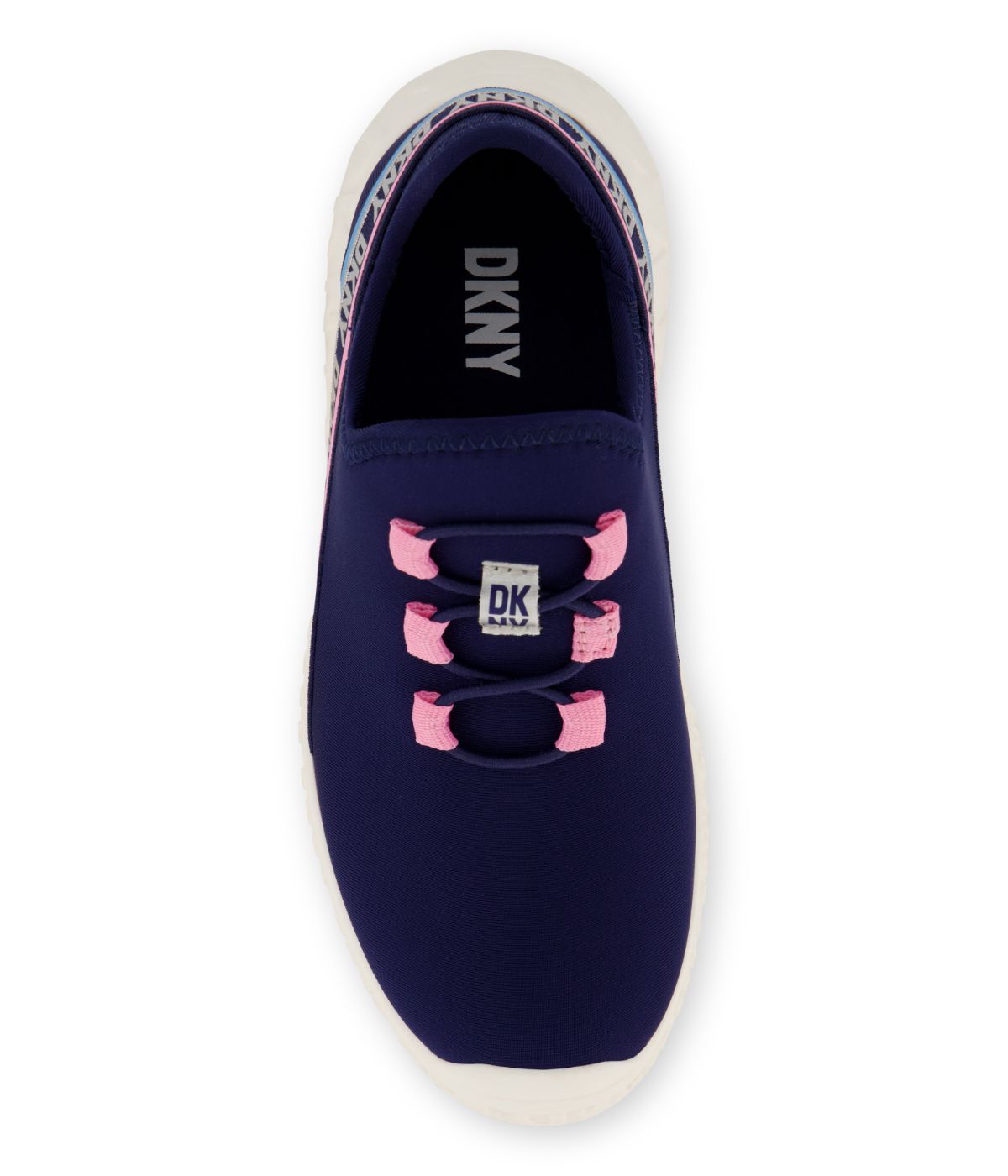  DKNY Slip On Snaker With Color Pop Reapeat Logo Navy - Navy - Bonton