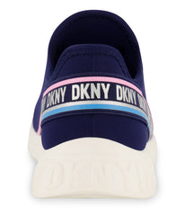 Slip On Snaker With Color Pop Reapeat Logo Navy