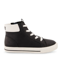 Hightop Black And White Sneaker Black