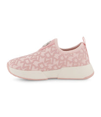 Slip On Sneaker With Repeat Logo Blush