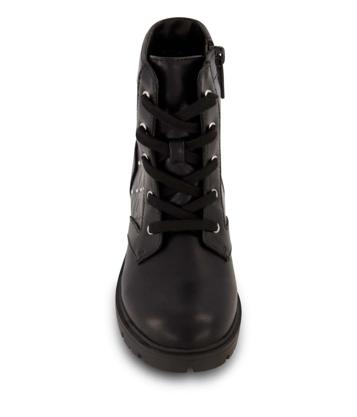  DKNY Moto Boot With Studs And Repeat Blanded Logo Black - Black - Bonton