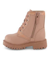 Ankle Boot With Repeat Logo On The Side Taupe 