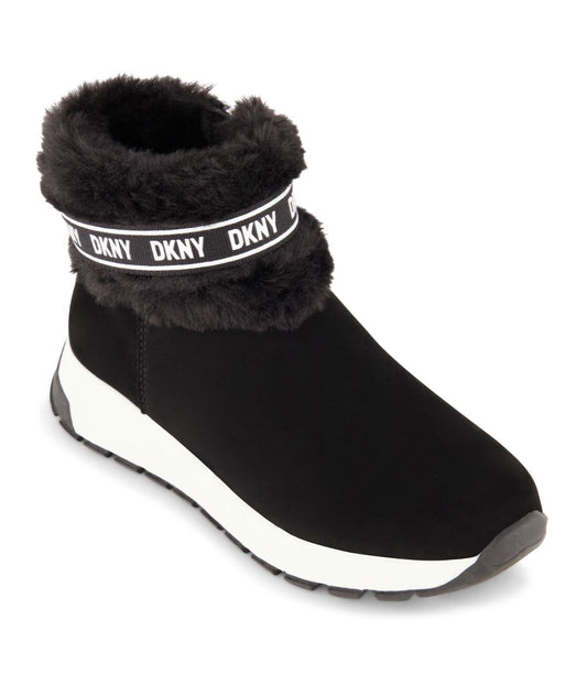 Casual Ankle Boot On Snaker Outsole Black