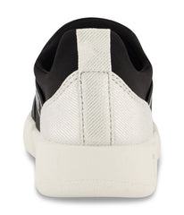 Slip On Sneaker With Criss Cross Repeat Logo Black