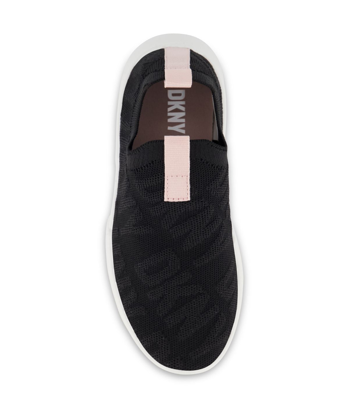  DKNY Slip On Sneaker With Repeat Logo Black - Black - Bonton