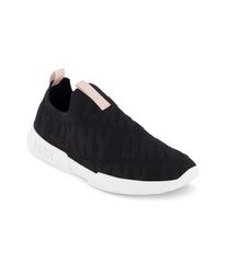 Slip On Sneaker With Repeat Logo Black