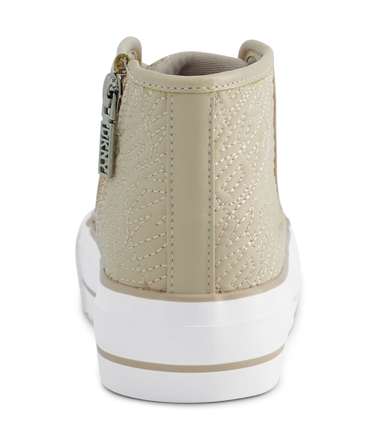  DKNY High Top Quilted Upper Platform Taupe - Taupe - Bonton