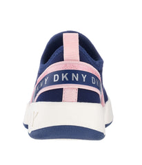 Slip On Sneaker With Color Pop Heel Strap Navy