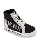 High Top With Pop Reapeated Logo Black
