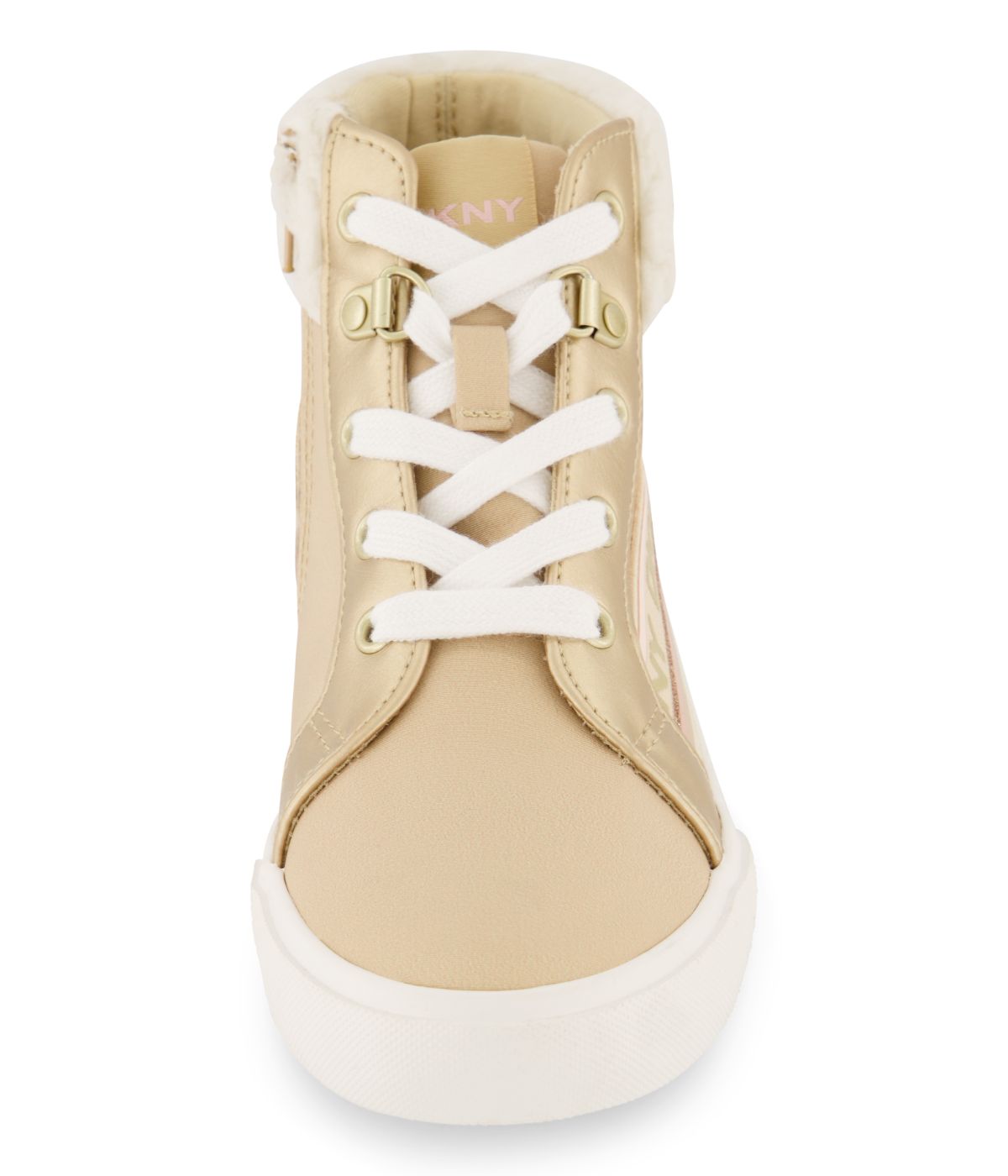  DKNY High Top With Shearling Collar Gold - Gold - Bonton