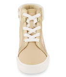 High Top With Shearling Collar Gold