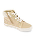  DKNY High Top With Shearling Collar Gold - Gold - Bonton