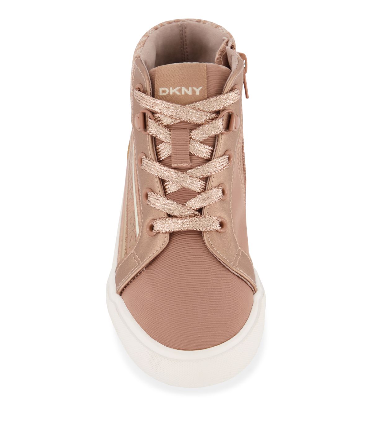  DKNY High Top With Repeat Logo Collar Taupe - Taupe - Bonton