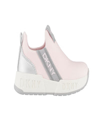 Slip On Snaker With Side Logo Strap Blush