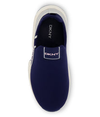 Slip On Snaker With Side Logo Strap Navy