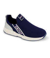 Slip On Snaker With Side Logo Strap Navy