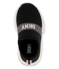 Slip On Snaker With Pop Elastic Strap Black