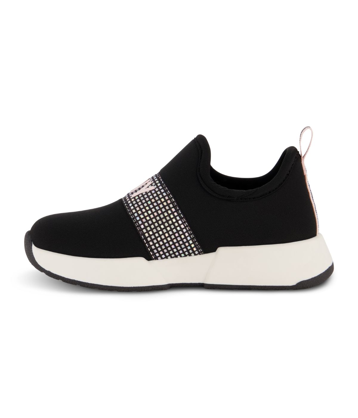  DKNY Slip On Snaker With Pop Elastic Strap Black - Black - Bonton