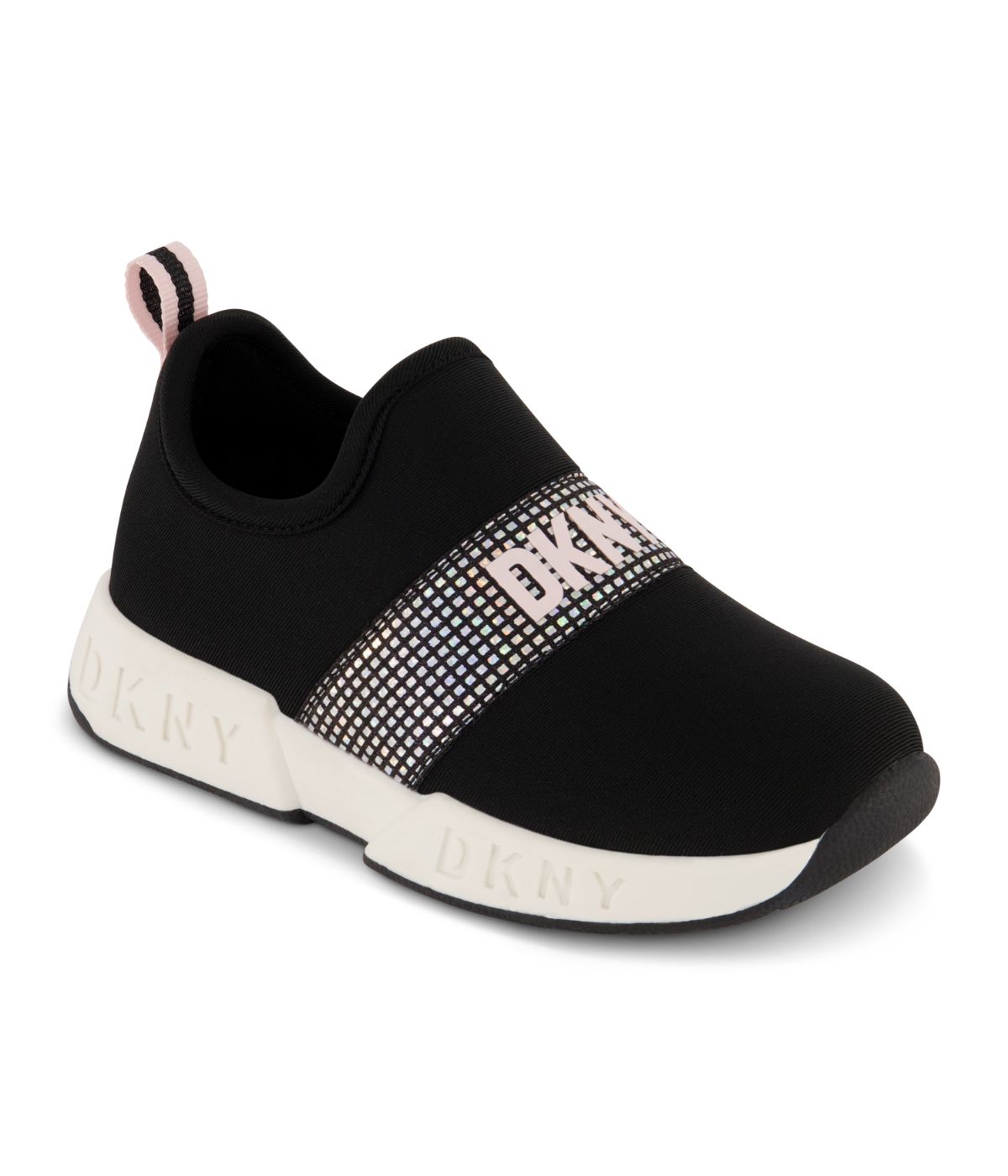 Slip On Snaker With Pop Elastic Strap Black