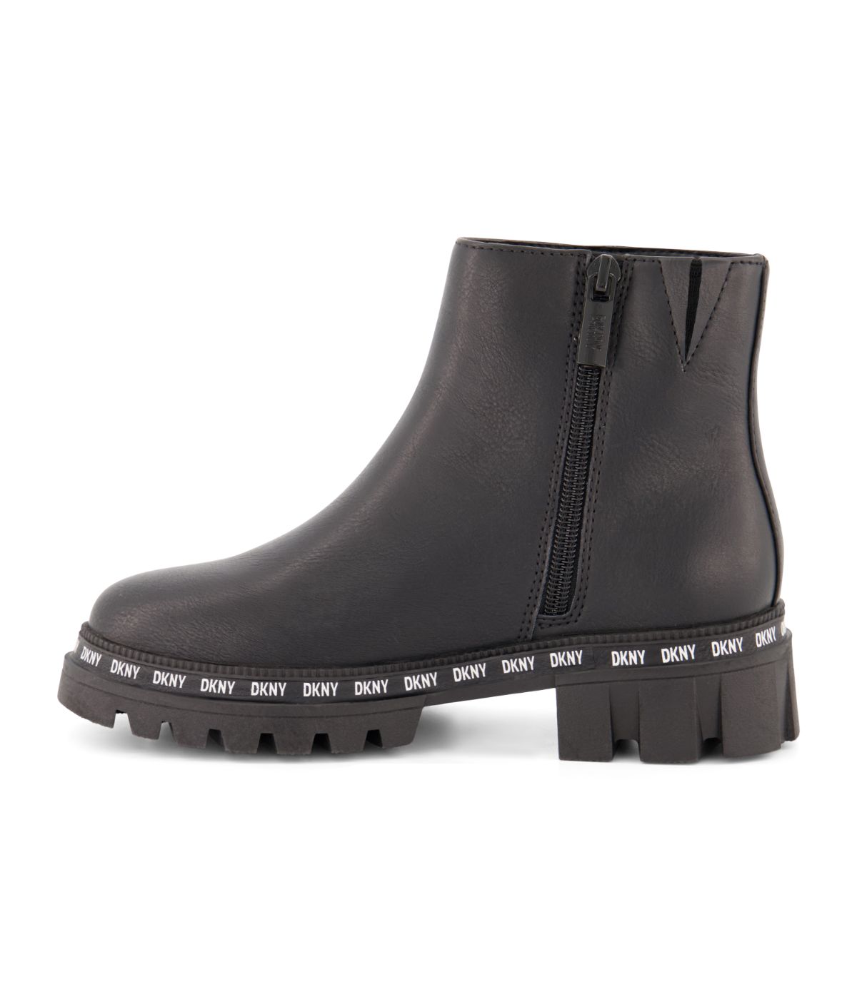  DKNY Ankle Boot With Reapeat Logo In The Oversized Outsole Black - Black - Bonton