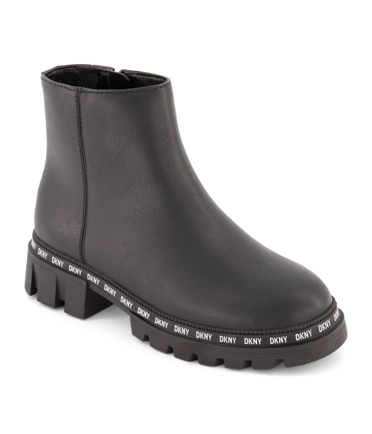  DKNY Ankle Boot With Reapeat Logo In The Oversized Outsole Black - Black - Bonton