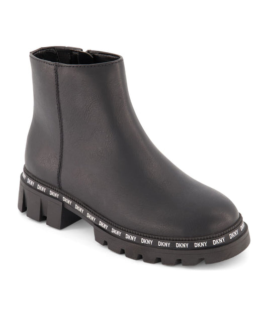 Ankle Boot With Reapeat Logo In The Oversized Outsole Black