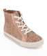  DKNY High Top Snaker With Repeat Logo Tan - Tan - Bonton