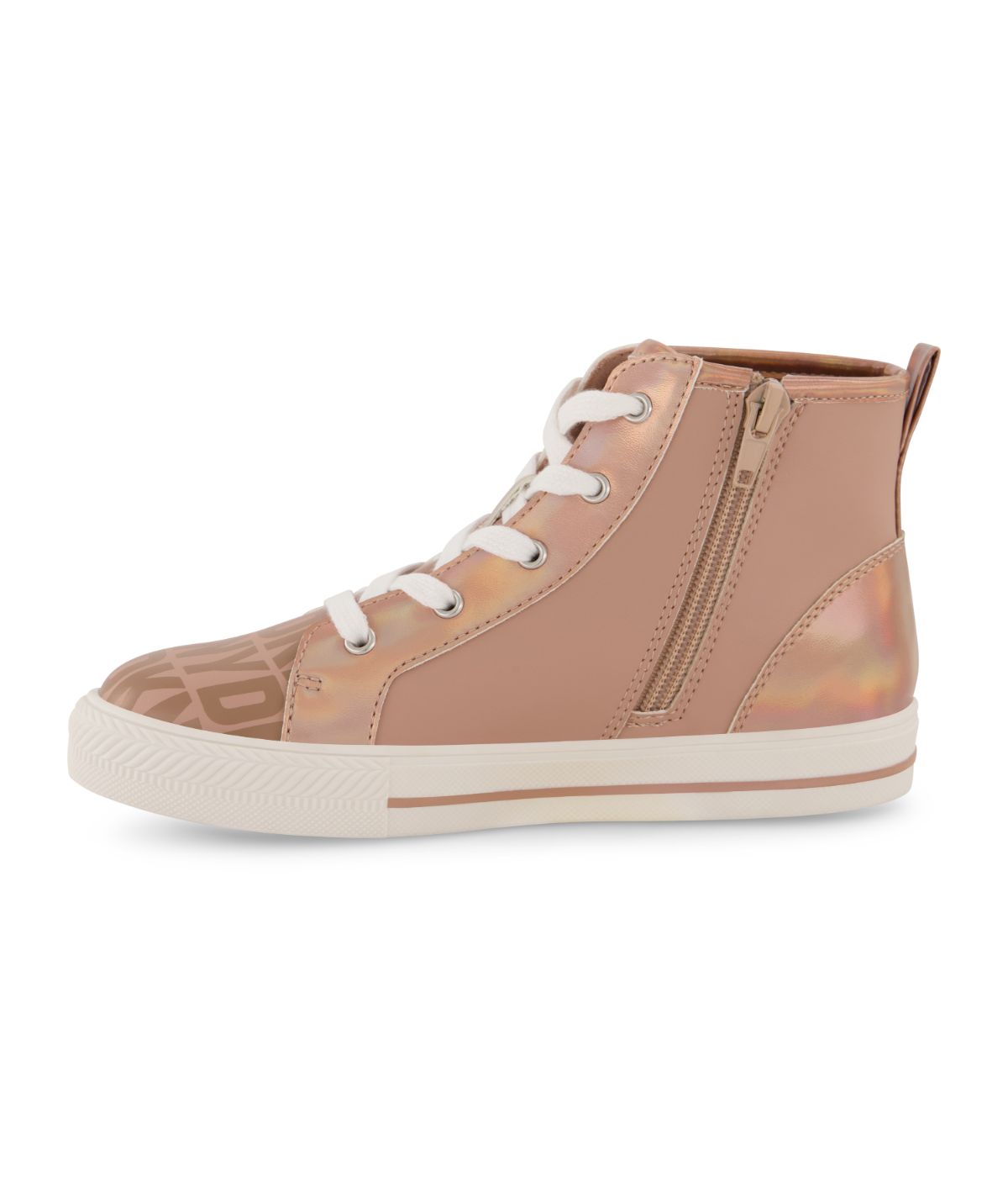  DKNY High Top Snaker With Repeat Logo Tan - Tan - Bonton