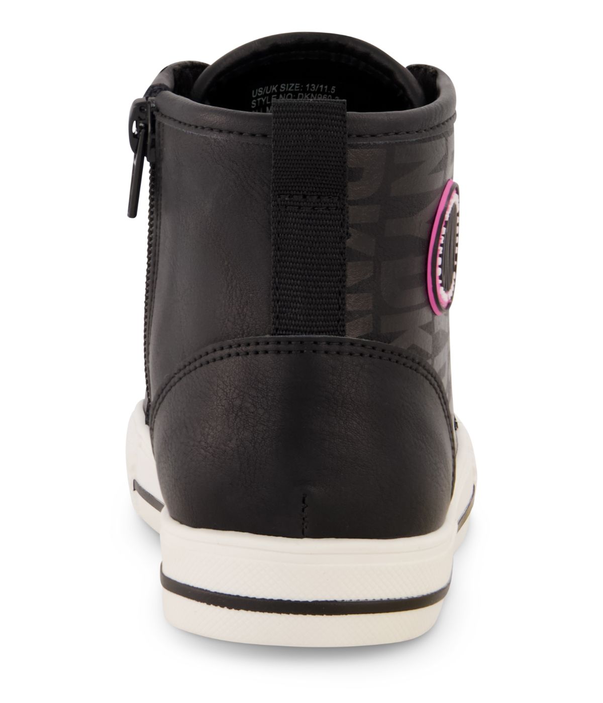 High Top Snaker With Repeat Logo Black