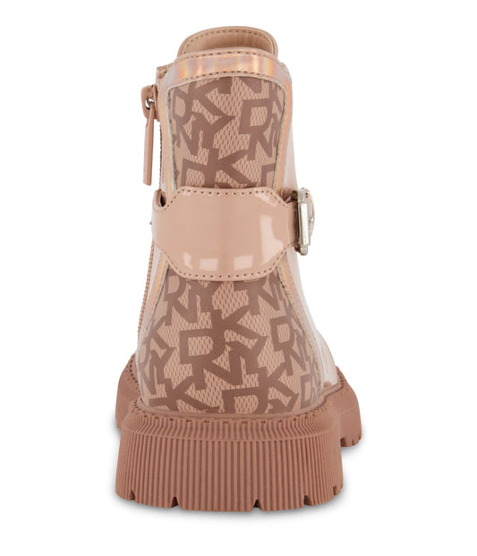 Ankle Boot With Reapeat Logo On The Heel Taupe