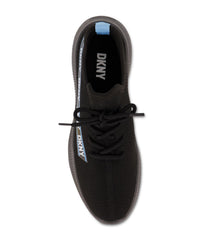 Slip On Knit Sneaker With Translusive Outsole Black