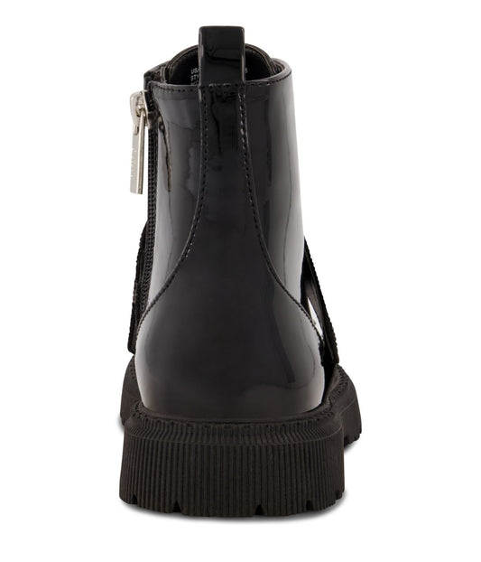 Ankle Boot With Elastic Strap And Center Logo Black