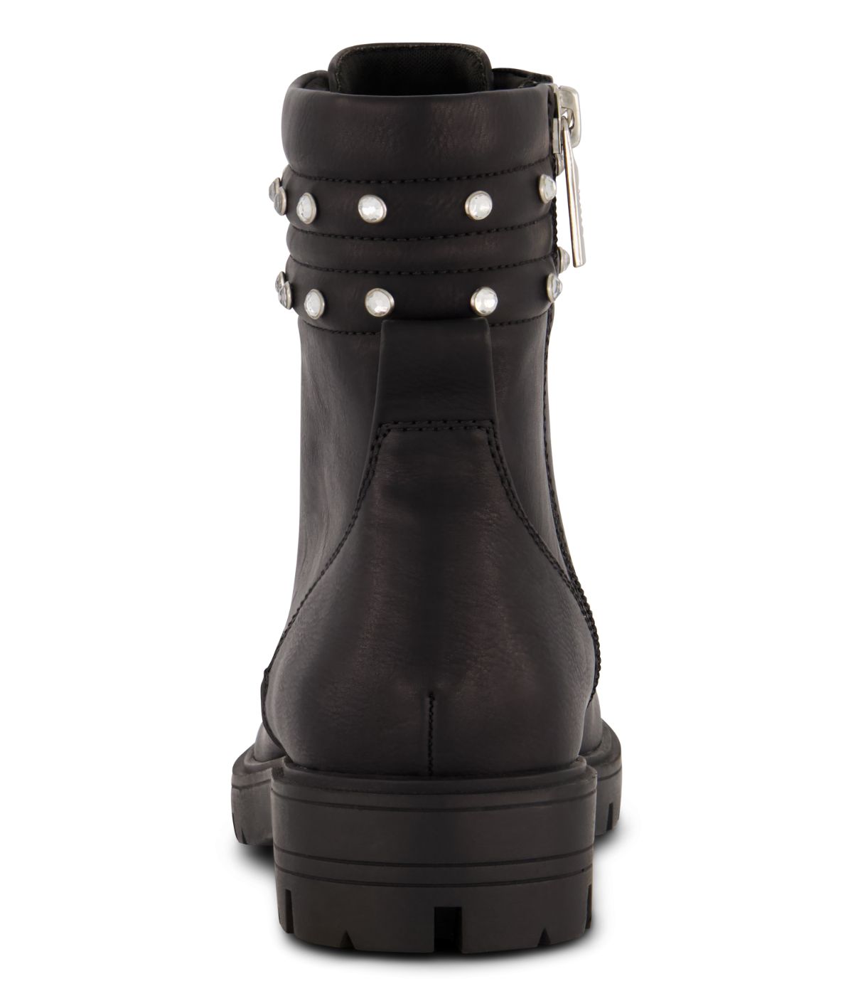  DKNY Ankle Boot With Larger Crystal Stones On The Collar Black - Black - Bonton