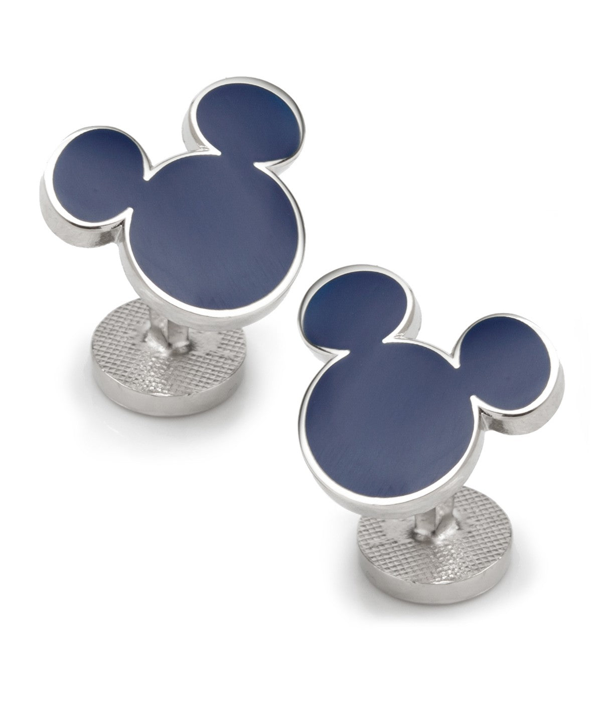  Cufflinks Mickey Mouse Silhouette Cufflinks - Silver - Bonton